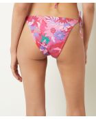 Verso Bikinihose mit pinkem Hintergrundprint