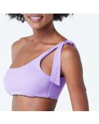 Essentiella lila BH ohne Bügel, Stirnband und ohne Schale