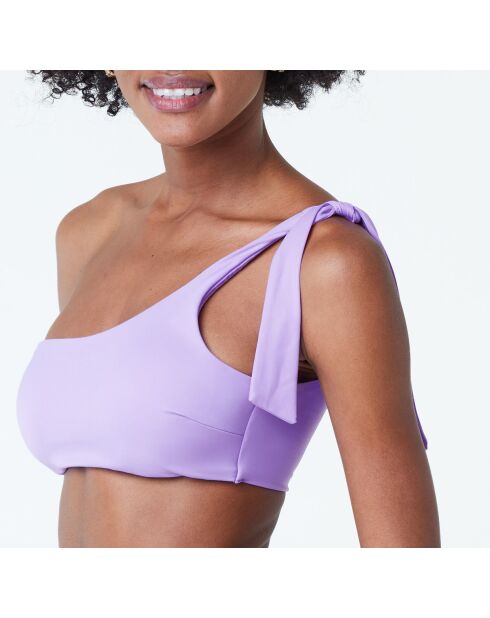 Soutien-gorge sans armature bandeau et sans coque Essentiella lilas