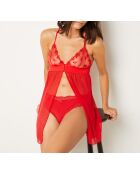 Tendresse Triangle rotes Nachthemd