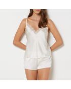 Weiße Narcisse Shorts