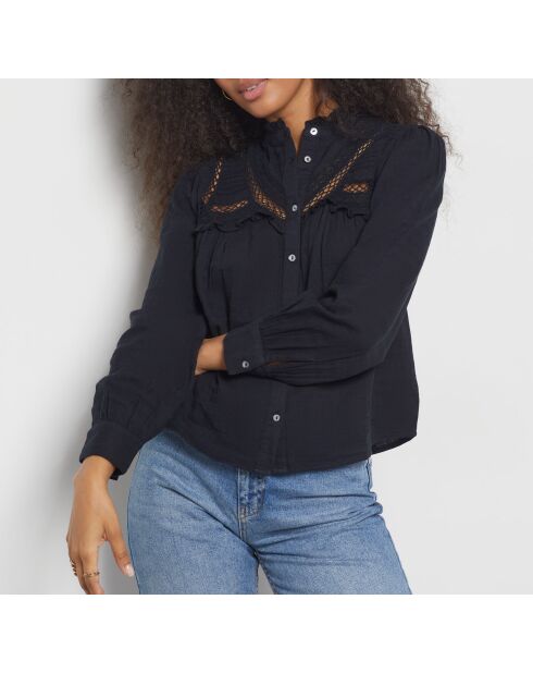 Camisa negra Magalie