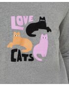 Grijze driedelige pyjama van Chrys