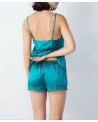 Shorts aus milchigem Seladon