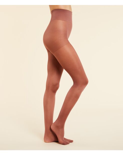 Halb undurchsichtige farbige braune Strumpfhose
