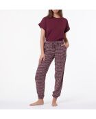 Pantaloni Sven bordeaux granato