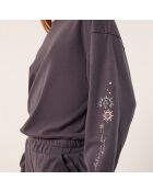 Anthrazitfarbenes Maude-Top