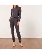 Anthrazitfarbenes Maude-Top