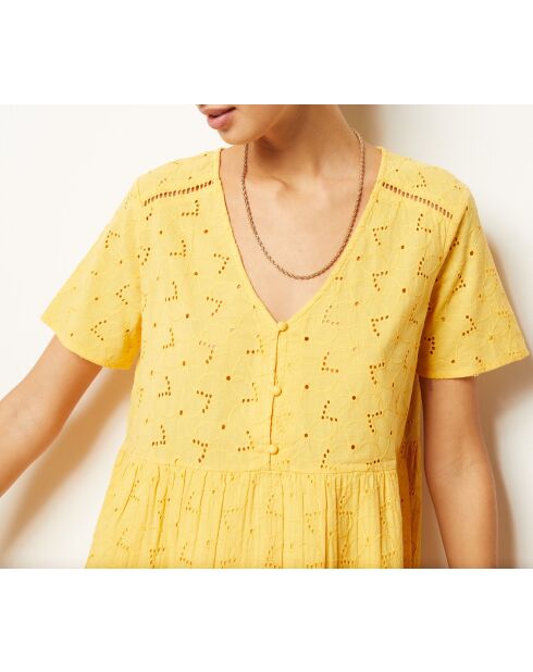 Cassie zonnegele jurk