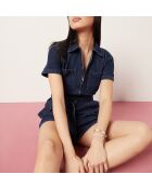 Tuta Darano in denim blu royal