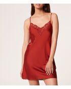 Nachthemd mit Sonnenblumen-Burgundergranat