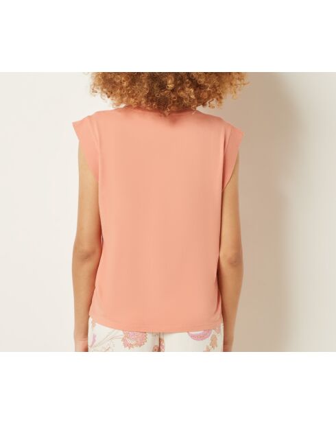 Pfirsichfarbenes T-Shirt Uriah