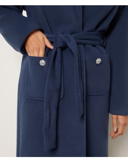 Marineblauwe jas Paulianne