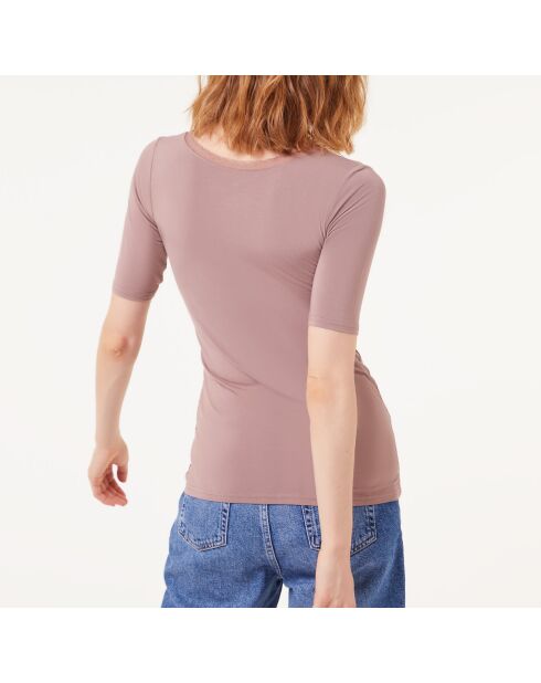 Warm Me Up Spitzen-T-Shirt Taupe