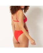 Bas de bikini high leg Horsy rouge