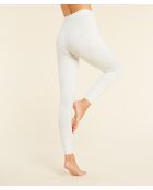 Legging Torsade blanc