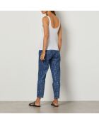 Blauwgroene Momi-broek met print