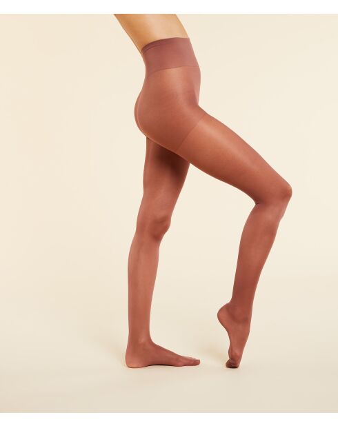 Halb undurchsichtige farbige braune Strumpfhose