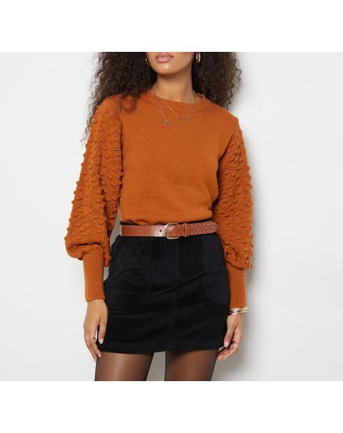 Chaitaly Mustard ockerfarbener Pullover