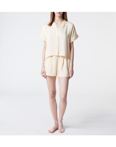 Priya zonnegele korte broek