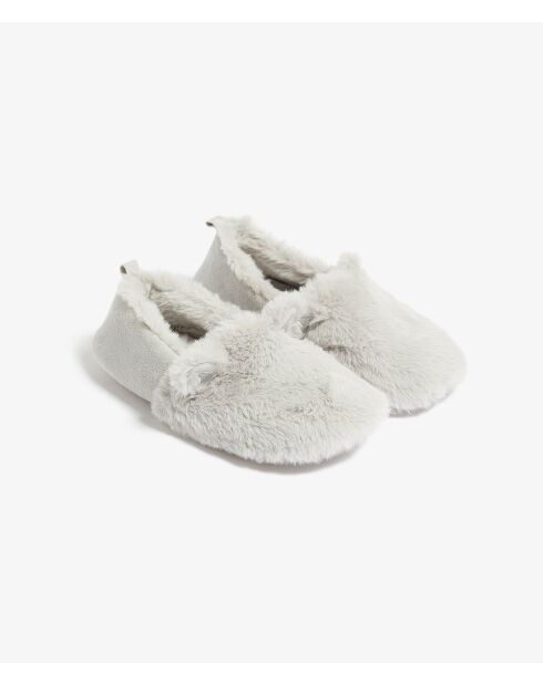 Lichtgrijze muiltjes van Clelia