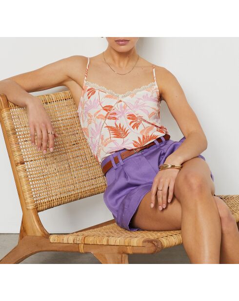 Canotta a canotta Felixa con stampa bianca