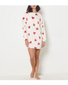 Big T Vlas ecrufarbenes Nachthemd