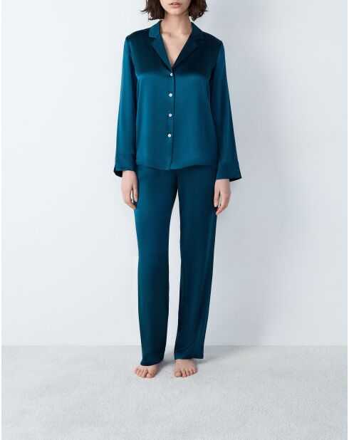 Pearly duck blauw hemd