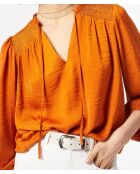 Athia orangefarbene Bluse
