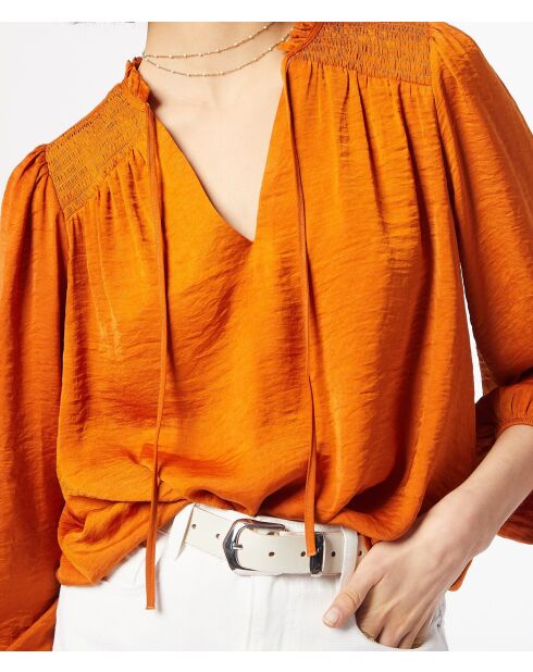 Athia orangefarbene Bluse