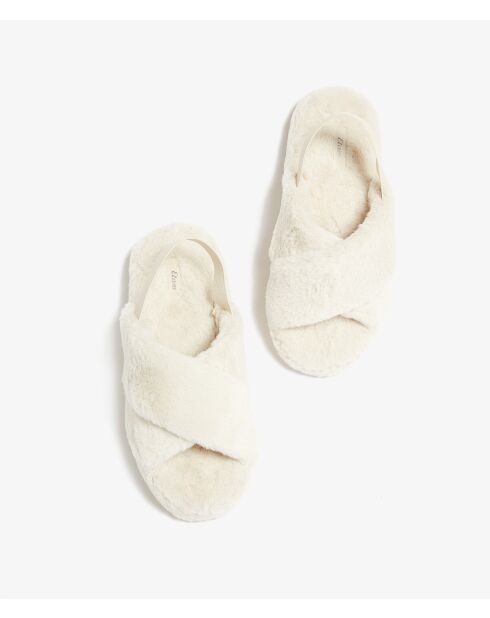 Ecrufarbene Flip-Flops von Cardi