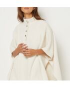 Ecru Poncho Dijan