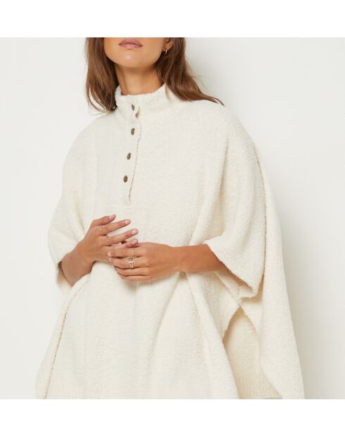 Ecru Poncho Dijan