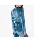 Samtiges, tannengrünes Hemd