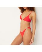 Sujetador rojo Horsy sin aros triangulares y sin concha