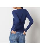 Middernachtblauwe trui Cassia