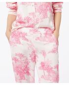 Inea roze broek met print