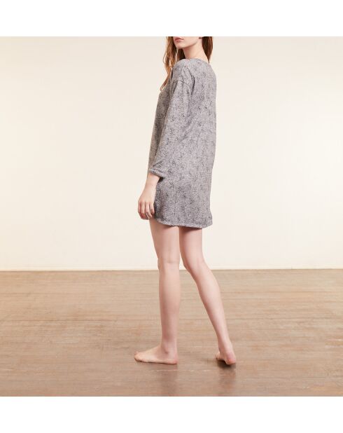 Big T Yanka graues Nachthemd