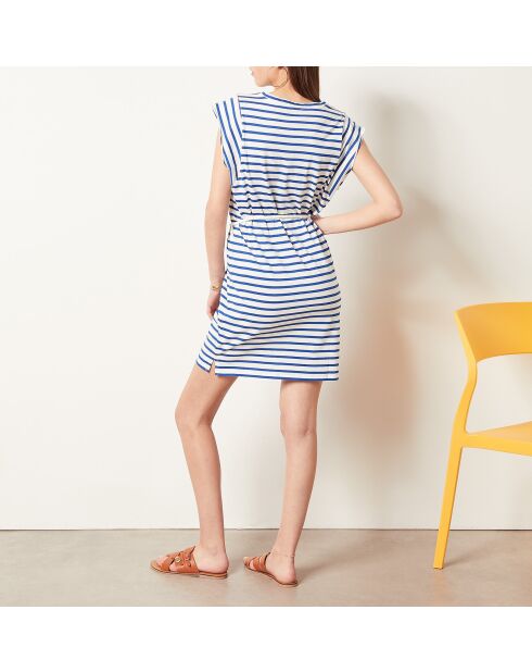 Blauwe gestreepte jurk Sorel