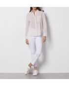 Wit geborduurd hemd Olaria