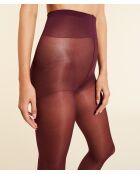 Collant Semi Opaque Colore bordeaux grenat