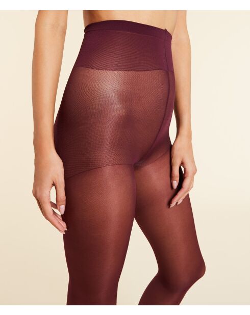 Collant Semi Opaque Colore bordeaux grenat