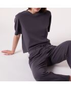 Antraciet T-shirt van Berta