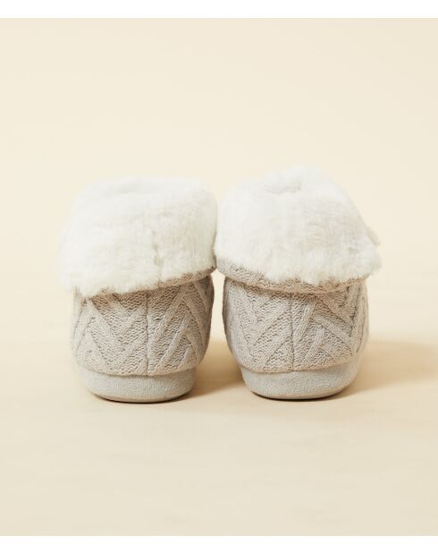 Noele hellgraue Stiefel