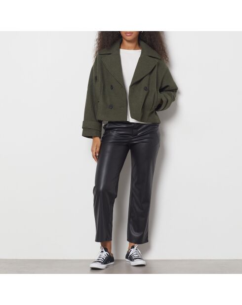 Manteau court Lora Kaki olive