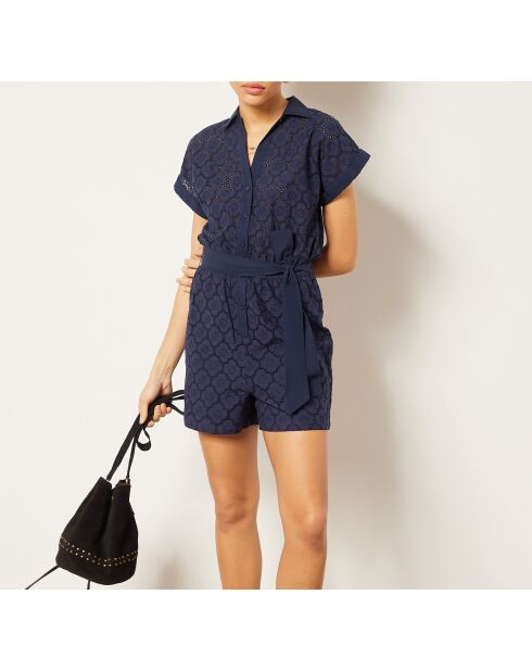 Marineblauwe jumpsuit Carl
