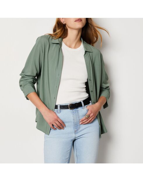 Novila khaki olijfgroen hemd