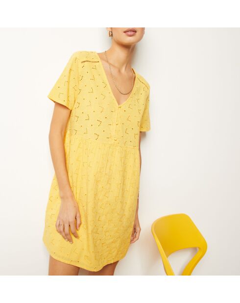 Cassie zonnegele jurk