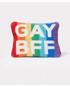 Coussin Gay BFF multicolore