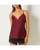 Caraco Sentiment bordeaux grenat